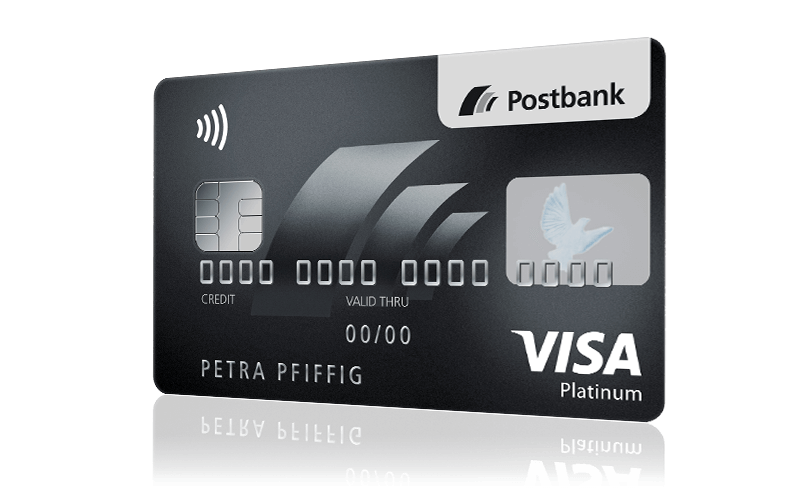 Weltweit sicher und frei - Ihre Postbank Visa Card PLATINUM