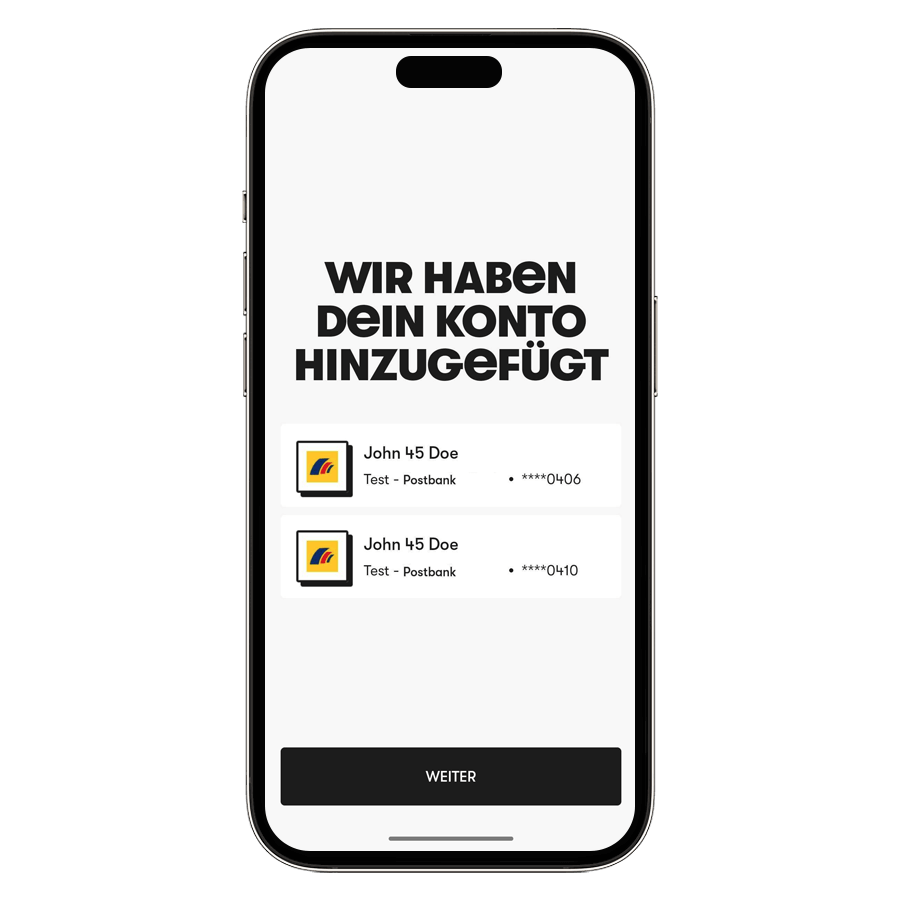 Einrichtung Wero in der Postbank App