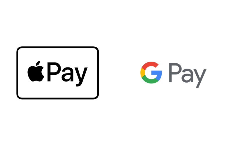 Logos von Apple Pay und Google Pay™